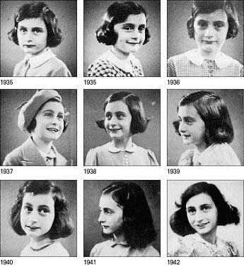 pictures of anne frank and her family