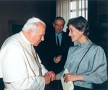 1st July 1998: Receiving the Vatican Prize for Literature